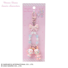 Japan Sanrio × Mezzo Piano Original Phone Holder Keychain with Key Ring Charm - My Melody : Rabbit