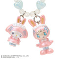 Japan Sanrio × Mezzo Piano Original Phone Holder Keychain with Key Ring Charm - My Melody : Rabbit - 3
