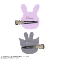 Japan Sanrio × Mezzo Piano Original Hair Clip Set - Kuromi : Rabbit - 3