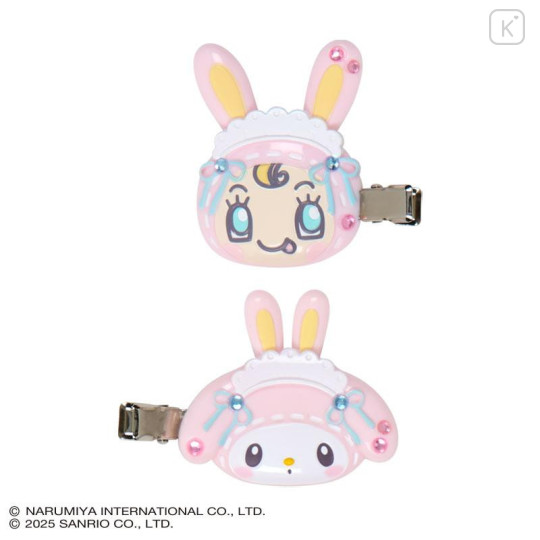 Japan Sanrio × Mezzo Piano Original Hair Clip Set - My Melody : Rabbit - 2