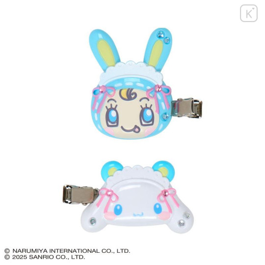 Japan Sanrio × Mezzo Piano Original Hair Clip Set - Cinnamoroll : Rabbit - 2