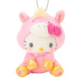 Japan Sanrio Original Mascot Holder - Hello Kitty : New Year Zodiac Year of Horse Lucky Pink - 2