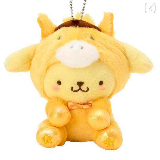 Japan Sanrio Original Mascot Holder - Pompompurin : New Year Zodiac Year of Horse Lucky Yellow - 2