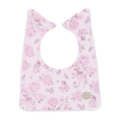 Japan Sanrio Original Square Bib - My Melody : Sanrio Baby Elegant Floral Pink