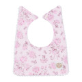 Japan Sanrio Original Square Bib - My Melody : Sanrio Baby Elegant Floral Pink - 1