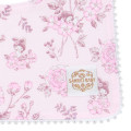 Japan Sanrio Original Square Bib - My Melody : Sanrio Baby Elegant Floral Pink - 4