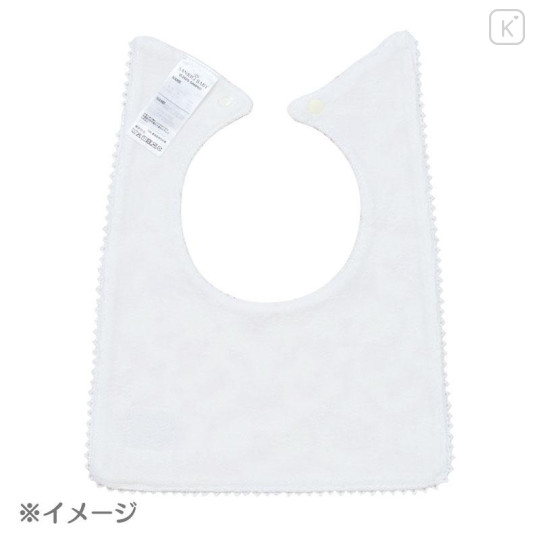 Japan Sanrio Original Square Bib - Cinnamoroll : Sanrio Baby Elegant Floral Blue - 2