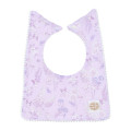 Japan Sanrio Original Square Bib - Kuromi : Sanrio Baby Elegant Floral Purple - 1