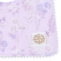 Japan Sanrio Original Square Bib - Kuromi : Sanrio Baby Elegant Floral Purple - 4