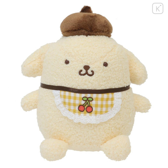 Japan Sanrio Plush Toy - Pompompurin : Cherry Bib - 1