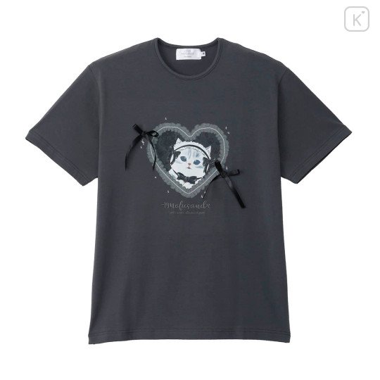 Japan Mofusand Balletcore T-shirt (M) - Ribbon Cat Black - 1