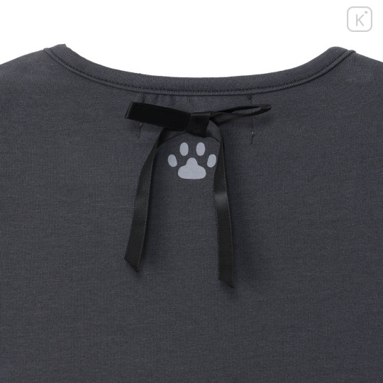 Japan Mofusand Balletcore T-shirt (M) - Ribbon Cat Black - 8