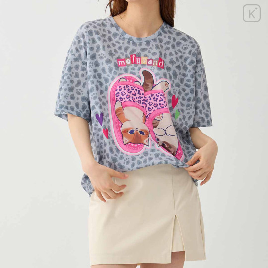 Japan Mofusand T-shirt - Gray Slippers - 4