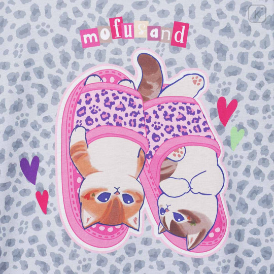 Japan Mofusand T-shirt - Gray Slippers - 7