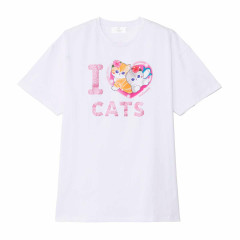 Japan Mofusand T-shirt - I Love Cats White