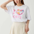 Japan Mofusand T-shirt - I Love Cats White - 3