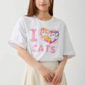 Japan Mofusand T-shirt - I Love Cats White - 4