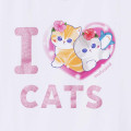 Japan Mofusand T-shirt - I Love Cats White - 7