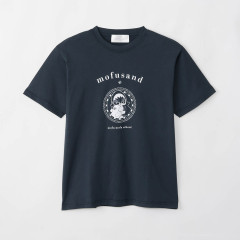 Japan Mofusand College Style T-shirt (M) - Shark Cat Navy