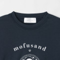 Japan Mofusand College Style T-shirt (M) - Shark Cat Navy - 8