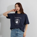 Japan Mofusand College Style T-shirt (XL) - Shark Cat Navy - 4