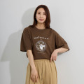 Japan Mofusand College Style T-shirt (XL) - Bee Cat Olive - 4