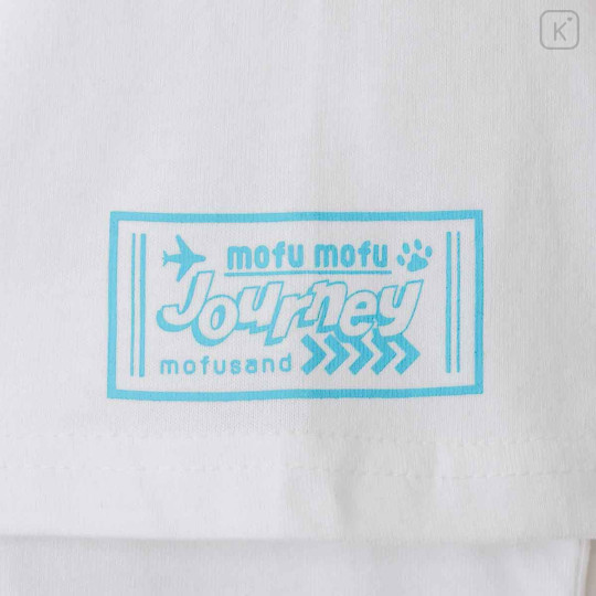 Japan Mofusand T-shirt (M) - Mofumofu Journey Paris White - 4