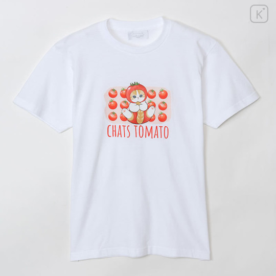 Japan Mofusand T-shirt (L) - Mofumofu Marche Tomato White - 1