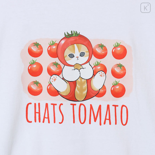 Japan Mofusand T-shirt (L) - Mofumofu Marche Tomato White - 2