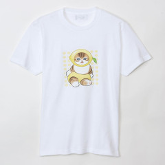 Japan Mofusand T-shirt (M) - Mofumofu Marche Lemon White