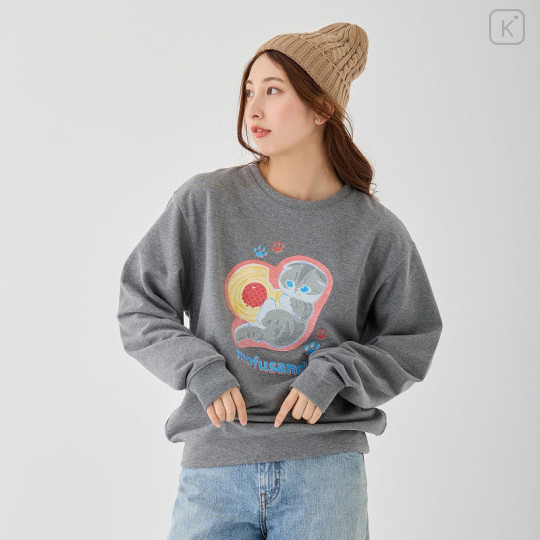 Japan Mofusand Sweatshirt (L) - Cookie Gray - 6