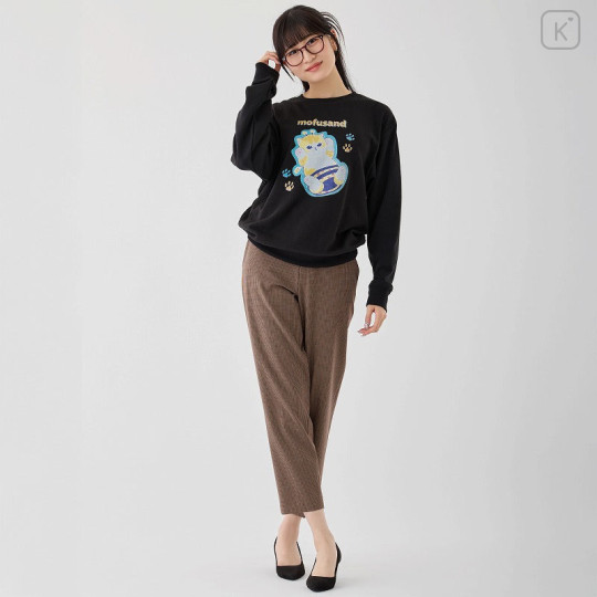 Japan Mofusand Sweatshirt (M) - Bee Black - 2
