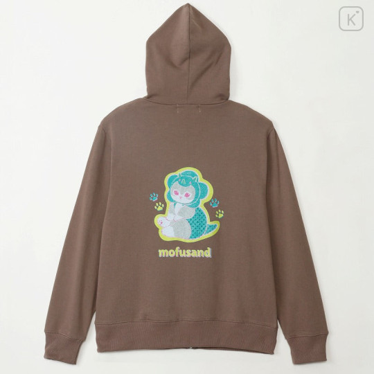 Japan Mofusand Zip Hoodie (L) - Wild Cat Khaki - 7