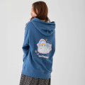Japan Mofusand Zip Hoodie (M) - Shark Cat Dark Blue - 6