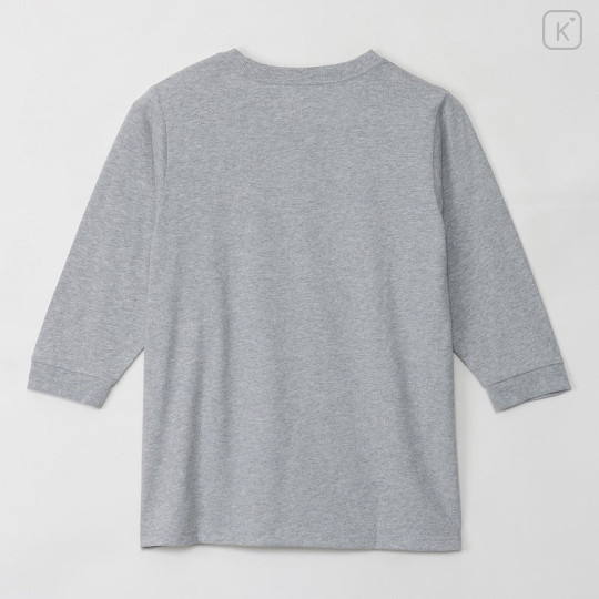 Japan Mofusand 3/4 Sleeve T-Shirt (M) - Brown Tabby Mixed Gray - 5