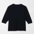 Japan Mofusand 3/4 Sleeve T-Shirt (M) - White Cat Black - 5