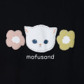 Japan Mofusand 3/4 Sleeve T-Shirt (M) - White Cat Black - 7