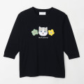 Japan Mofusand 3/4 Sleeve T-Shirt (L) - Brown Cat Black - 1