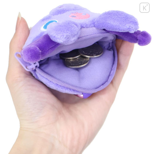 Japan Sanrio Mini Plush Pouch with Carabiner - Kuromi : Rody Bounce Horse - 3