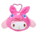 Japan Sanrio Mini Plush Pouch with Carabiner - My Melody : Rody Bounce Horse - 1
