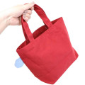 Japan Moomin Mini Tote Bag - Little My & Snufkin : Flower Red - 2