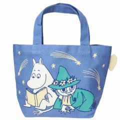 Japan Moomin Mini Tote Bag - Moomintroll & Snufkin : Meteor Blue