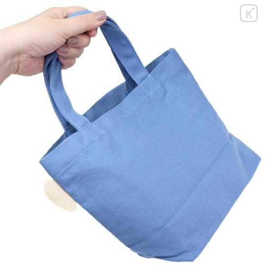 Japan Moomin Mini Tote Bag - Moomintroll & Snufkin : Meteor Blue - 2