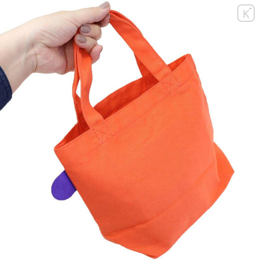 Japan Miffy Mini Tote Bag - Miffy : Flower Orange White - 2