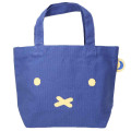 Japan Miffy Mini Tote Bag - Miffy : Face Navy - 1