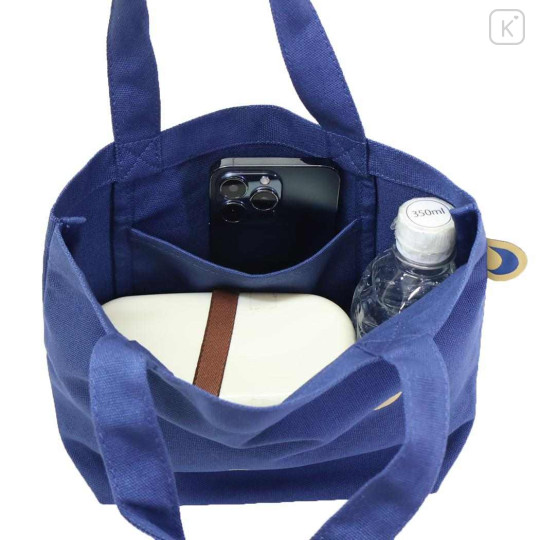 Japan Miffy Mini Tote Bag - Miffy : Face Navy - 3