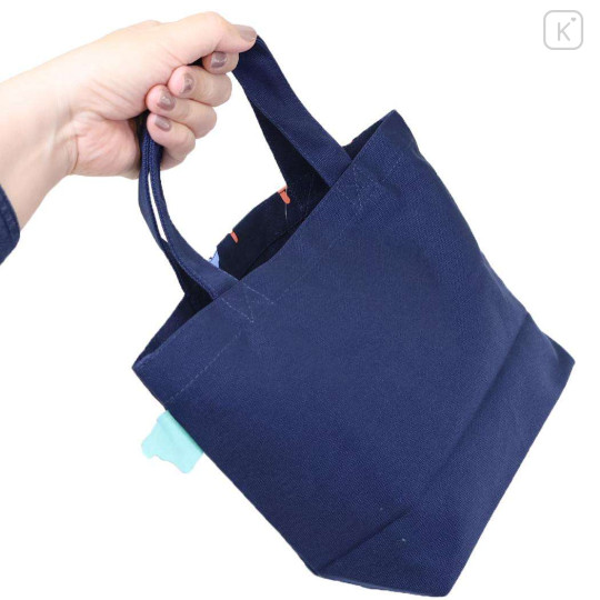 Japan Crayon Shin-chan Mini Tote Bag - Shinnosuke Nohara & Shiro : Navy - 2
