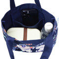 Japan Crayon Shin-chan Mini Tote Bag - Shinnosuke Nohara & Shiro : Navy - 3