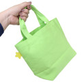 Japan Crayon Shin-chan Mini Tote Bag - Shinnosuke Nohara & Shiro : Choco Neon Green - 2