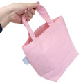 Japan Crayon Shinchan × Sanrio Mini Tote Bag - Badtz-maru & Shinnosuke Nohara : Light Pink - 2